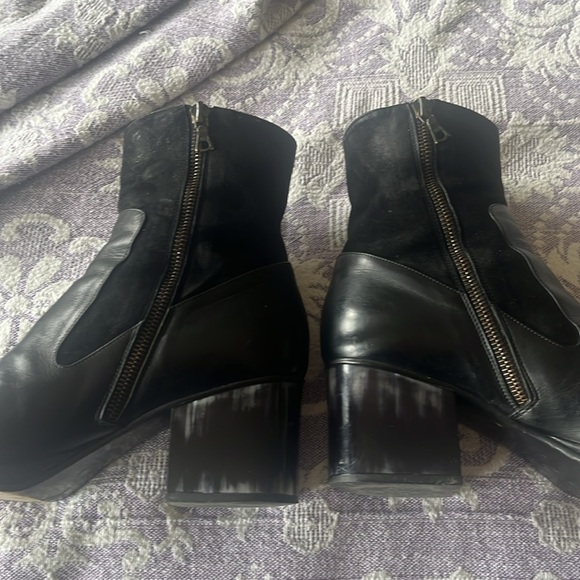 Dries van Noten boots. Size 7.5. Leather and suede. - Picture 3 of 6